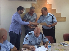 תעודת הוקרה למתנדבי כפר שמריהו